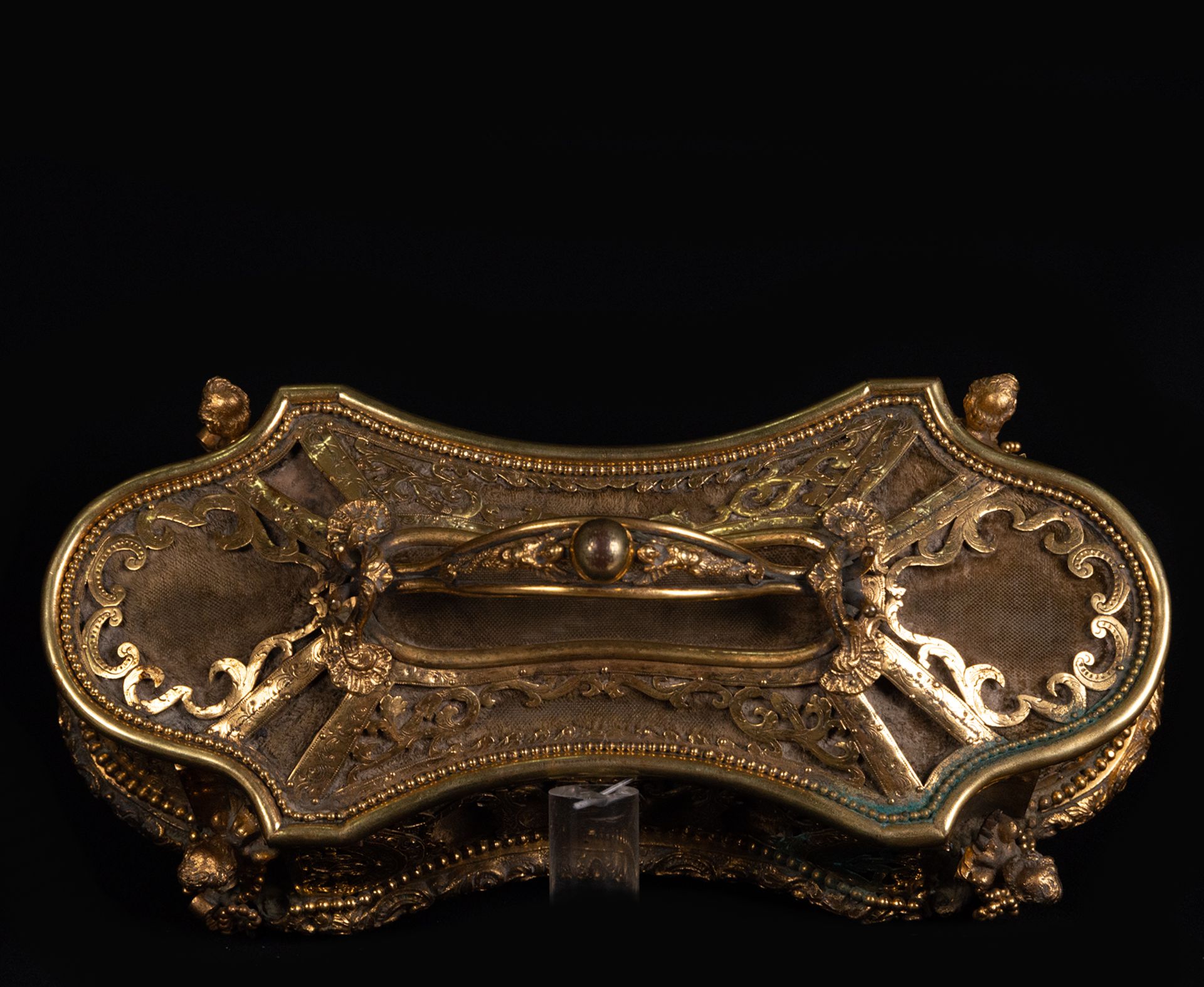 Precious French mercury-gilded chest or jewelry box, 19th century - Bild 5 aus 7