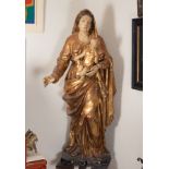 Important Large Romanist Virgin of Valladolid from the 16th century