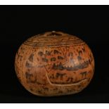 Carved gourd, Peru, early 20th century