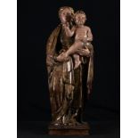 Important Virgin with Child in her arms, attributable to Sebastián Ducete (1568-1621), Castilian Ren
