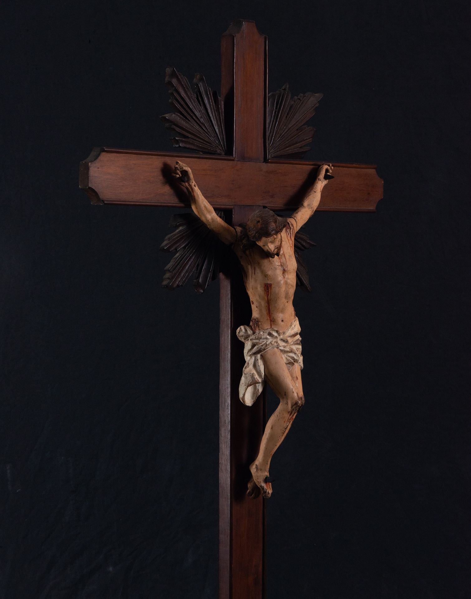 Christ on the Cross, colonial Quito or Guatemalan work from the 18th century - Image 6 of 7