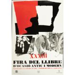 Fira del Llibre, printing on advertising paper, Antoni Clavé, original edition