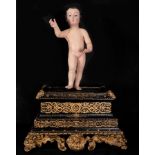 Child Jesus with important base, the Child 18th century, the 19th century base