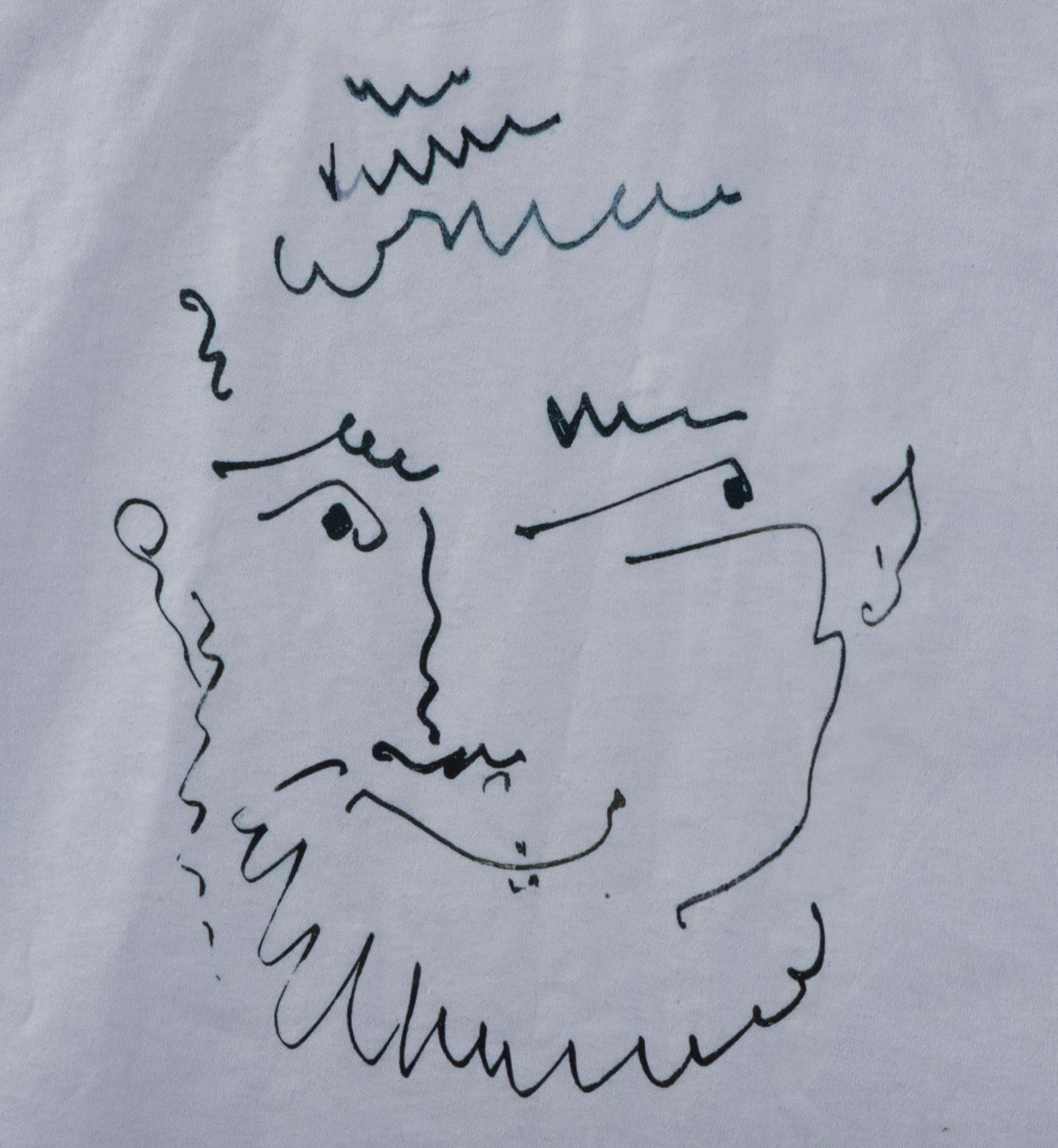"Homage to Picasso", César deT-shirt inspired by the drawing of Bacchus by Picasso in the collection - Image 4 of 4