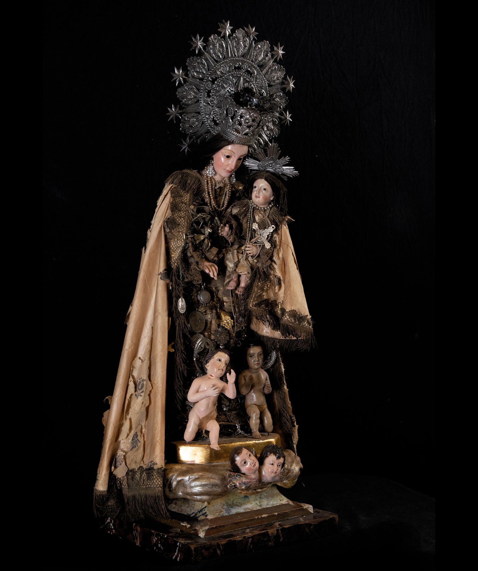 Large Virgin of the Helpless, Valencian school of the eighteenth century - Image 5 of 6