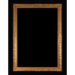 Important Charles IV Spanish period frame, in gilded wood, carved and gilded with gold leaf, Spain,