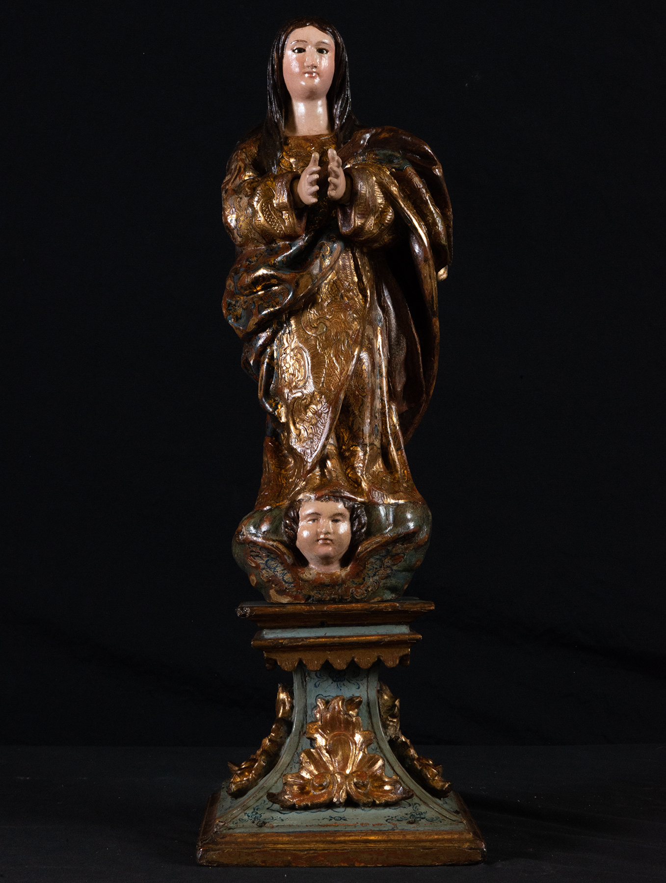 Immaculate Virgin of New Spain, 17th century Mexican colonial work, possibly Puebla