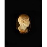 Rare Sardonyx cameo with a bust of a Roman Senator, possibly 18th century