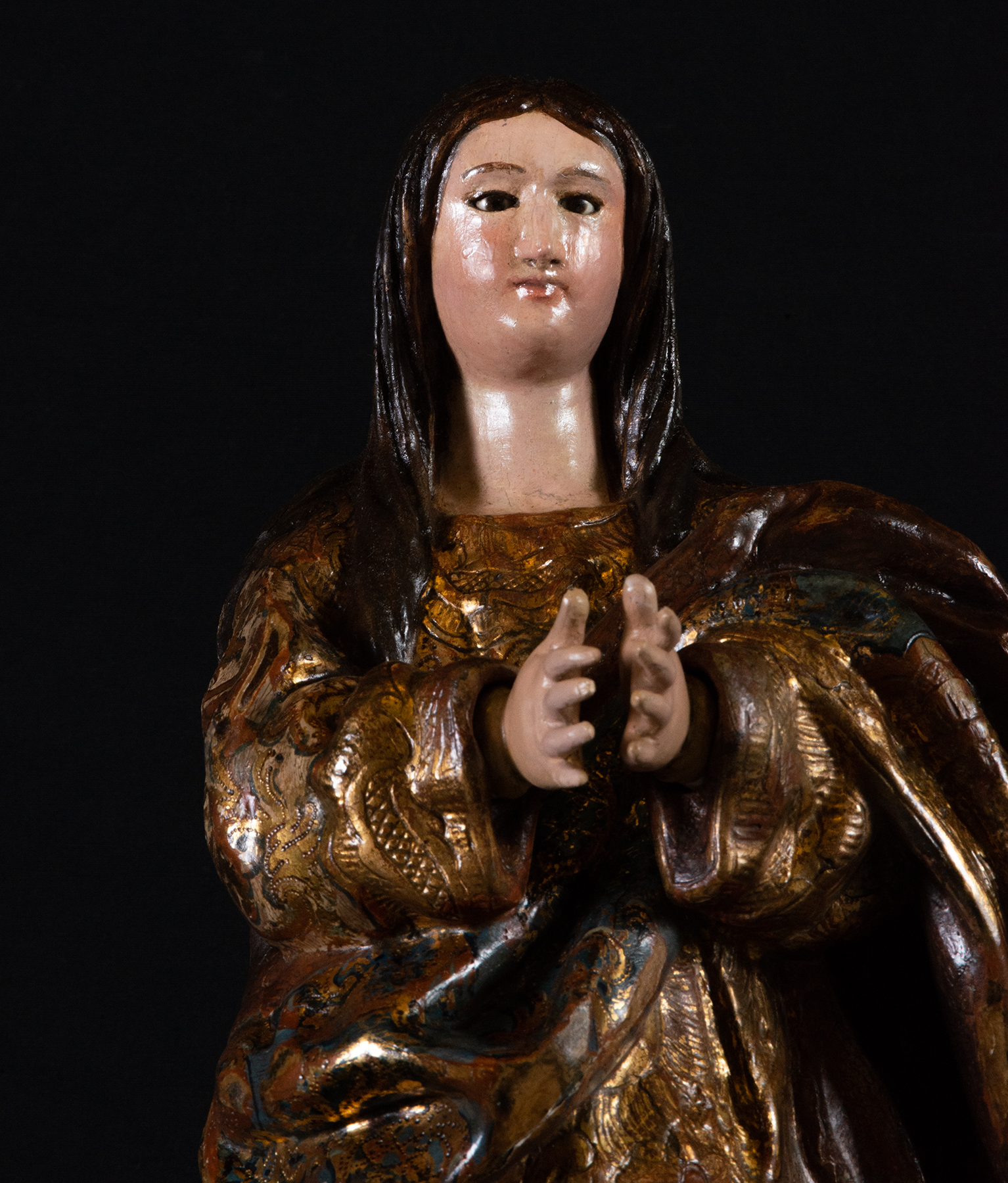 Immaculate Virgin of New Spain, 17th century Mexican colonial work, possibly Puebla - Image 2 of 6