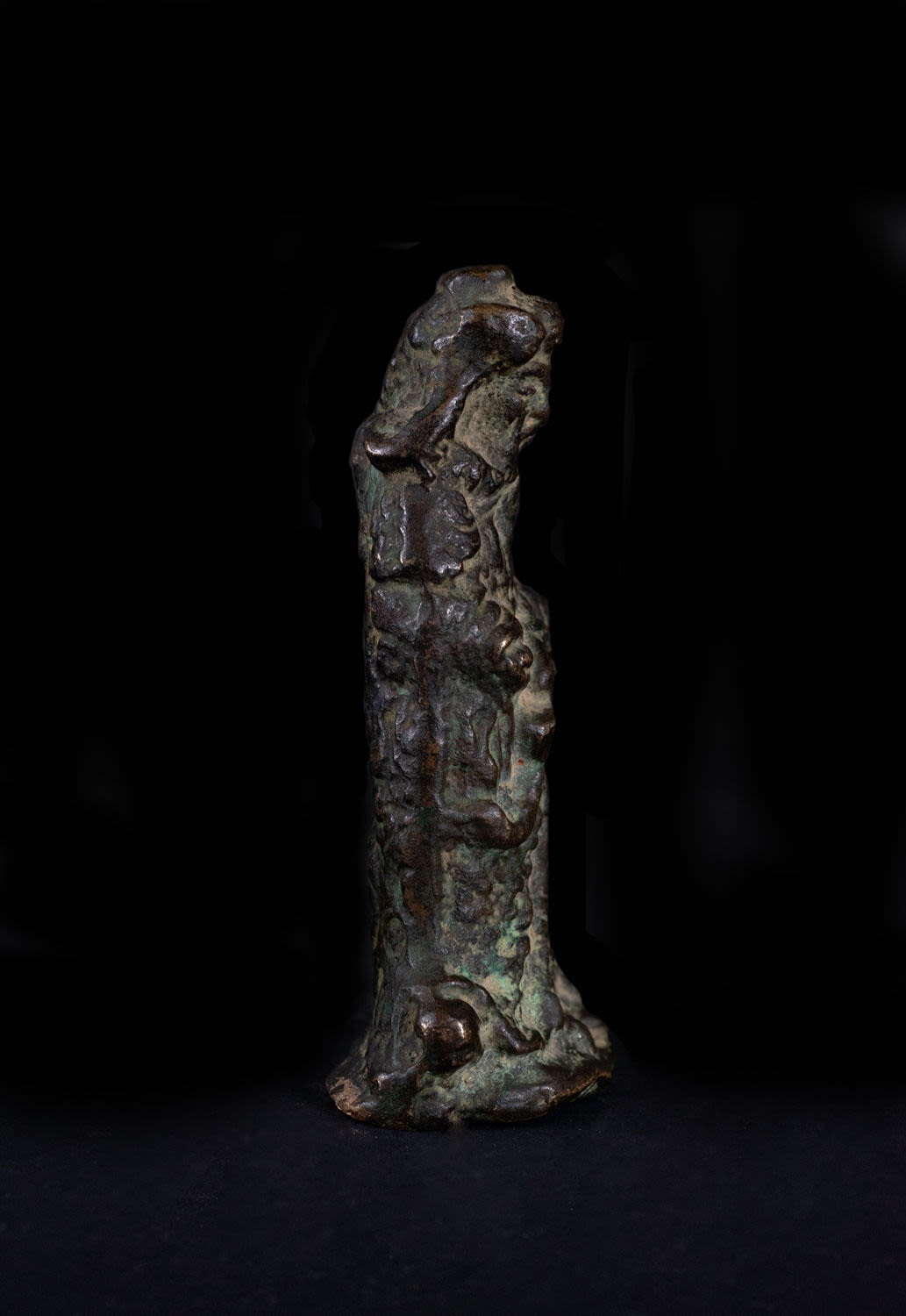 Druid or Chess figure in solid bronze, European Nordic or Celticor Viking school, possibly 14th - 15 - Image 2 of 4