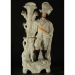 Musketeer in English porcelain, 19th century