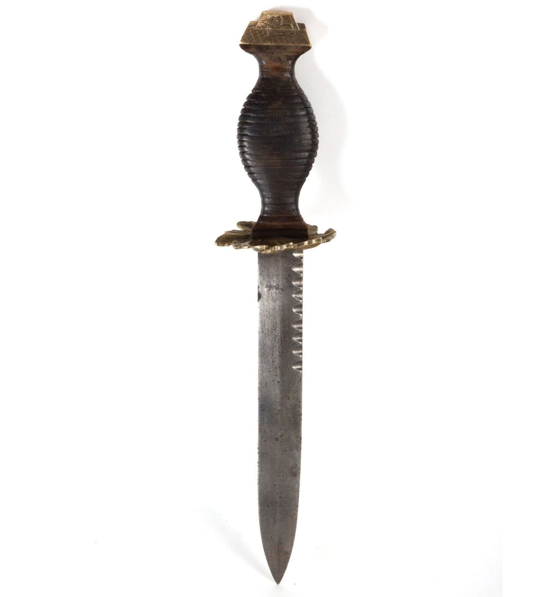 Oriental dagger with handle in Bronze and Wood, 18th century