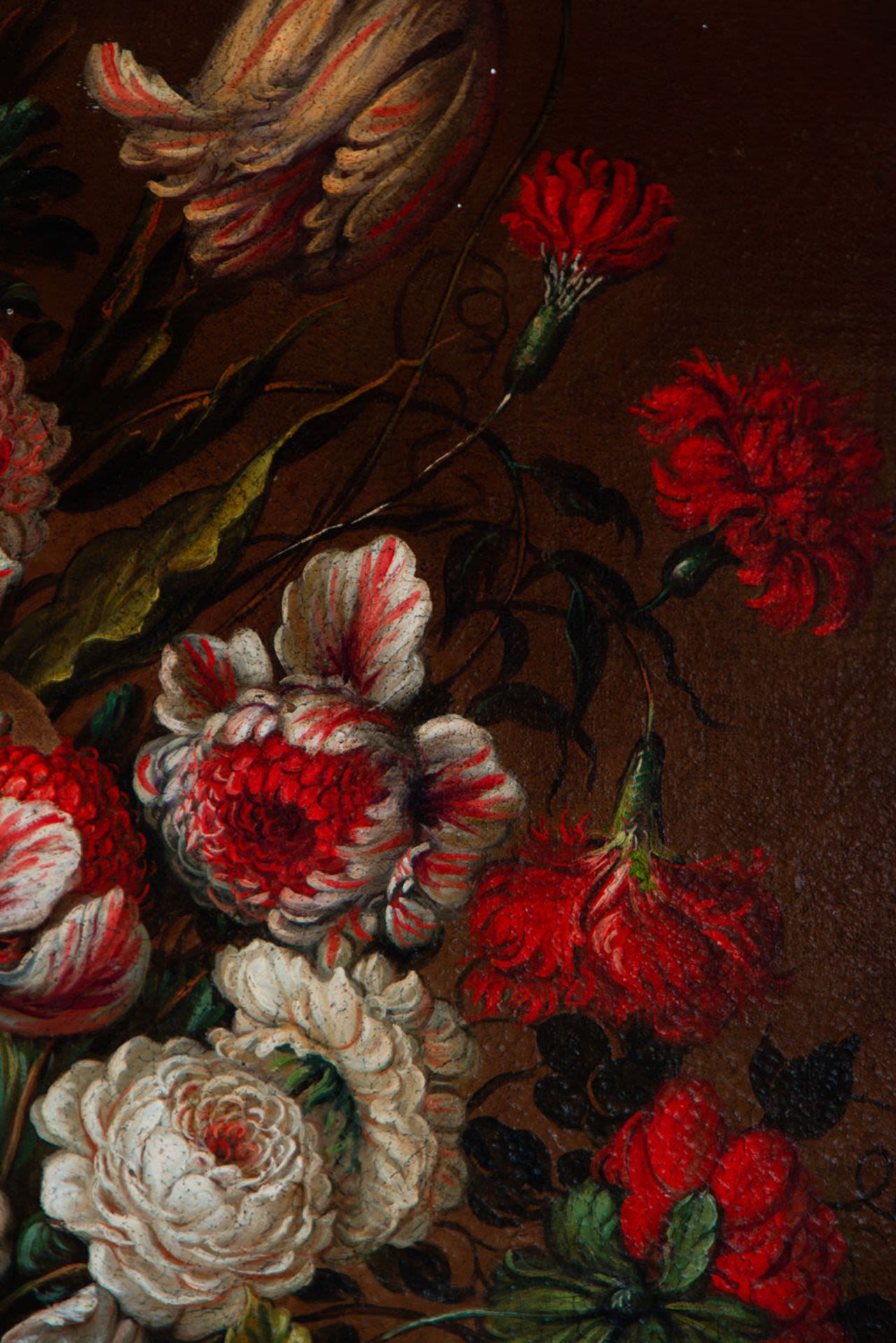 Pair of large still lifes of Flowers, Dutch school of the 17th - 18th century - Image 5 of 20