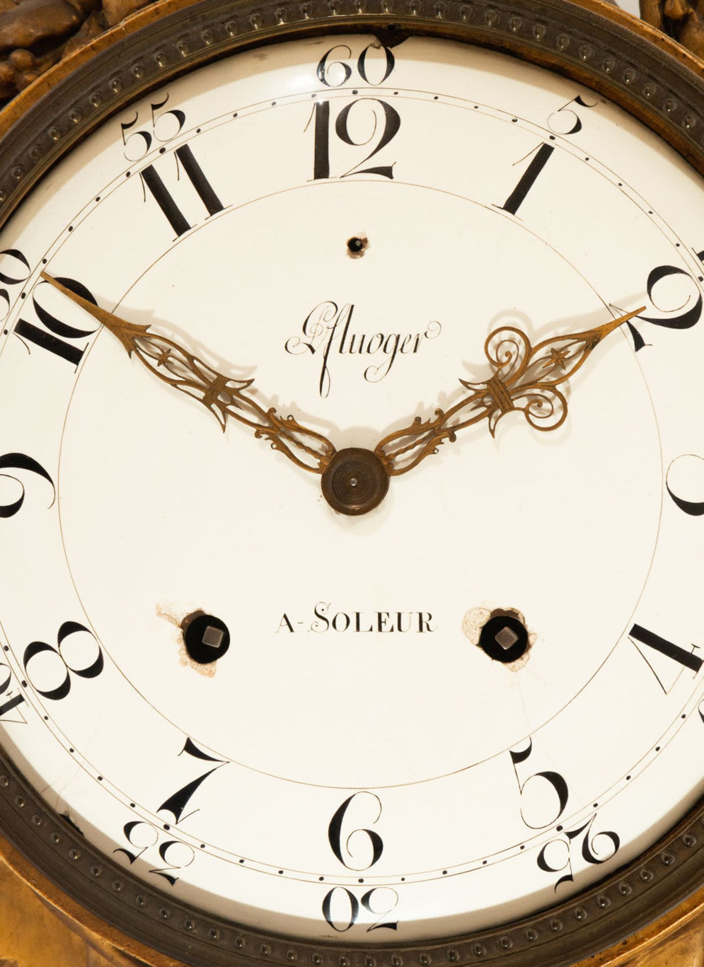 Cartel Fluoger a Soleur clock, Swiss Louis XVI style, circa 1780, 18th century - Image 2 of 7