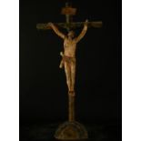 Christ on the Cross, popular Mexican colonial school of the 19th century