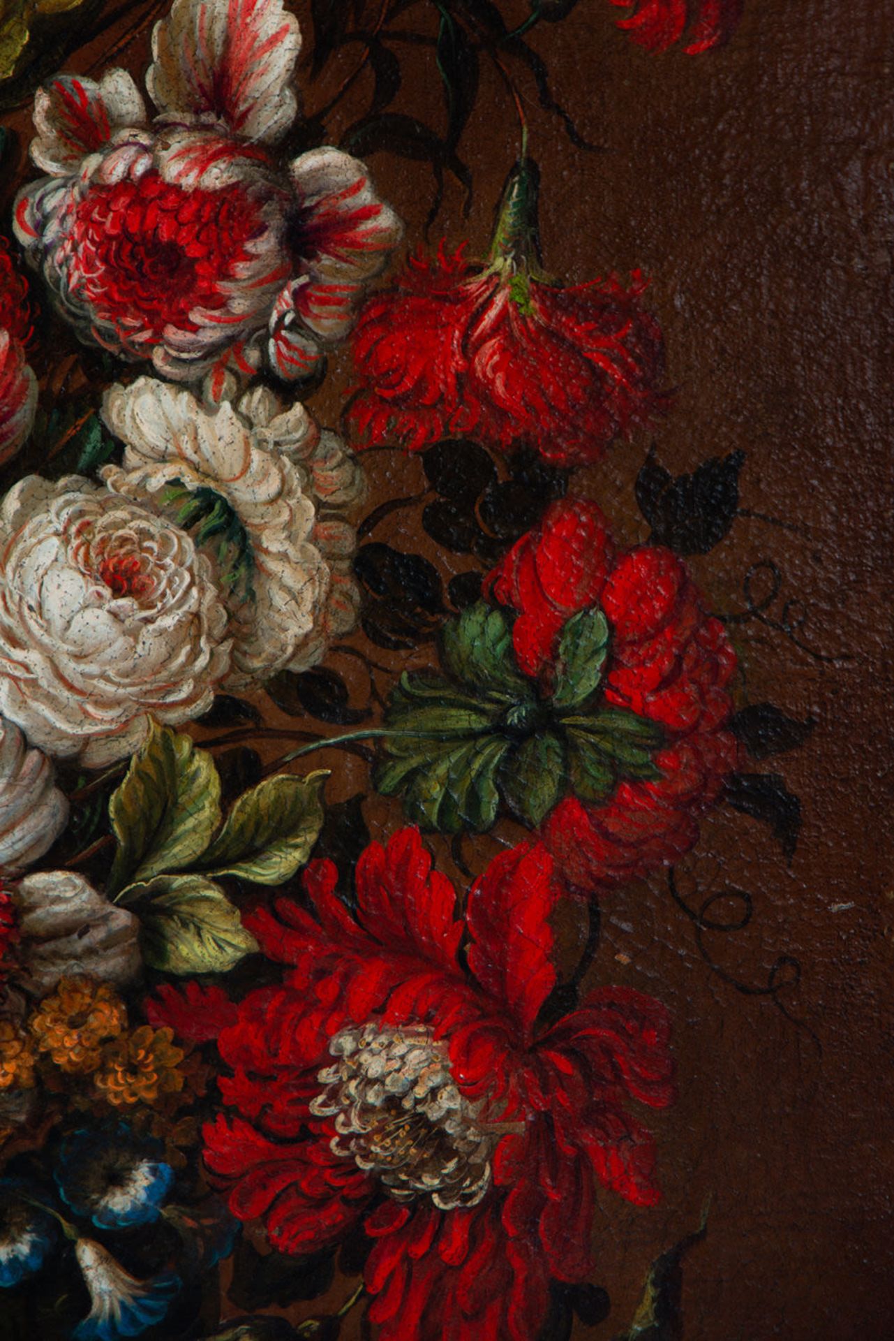 Pair of large still lifes of Flowers, Dutch school of the 17th - 18th century - Image 6 of 20