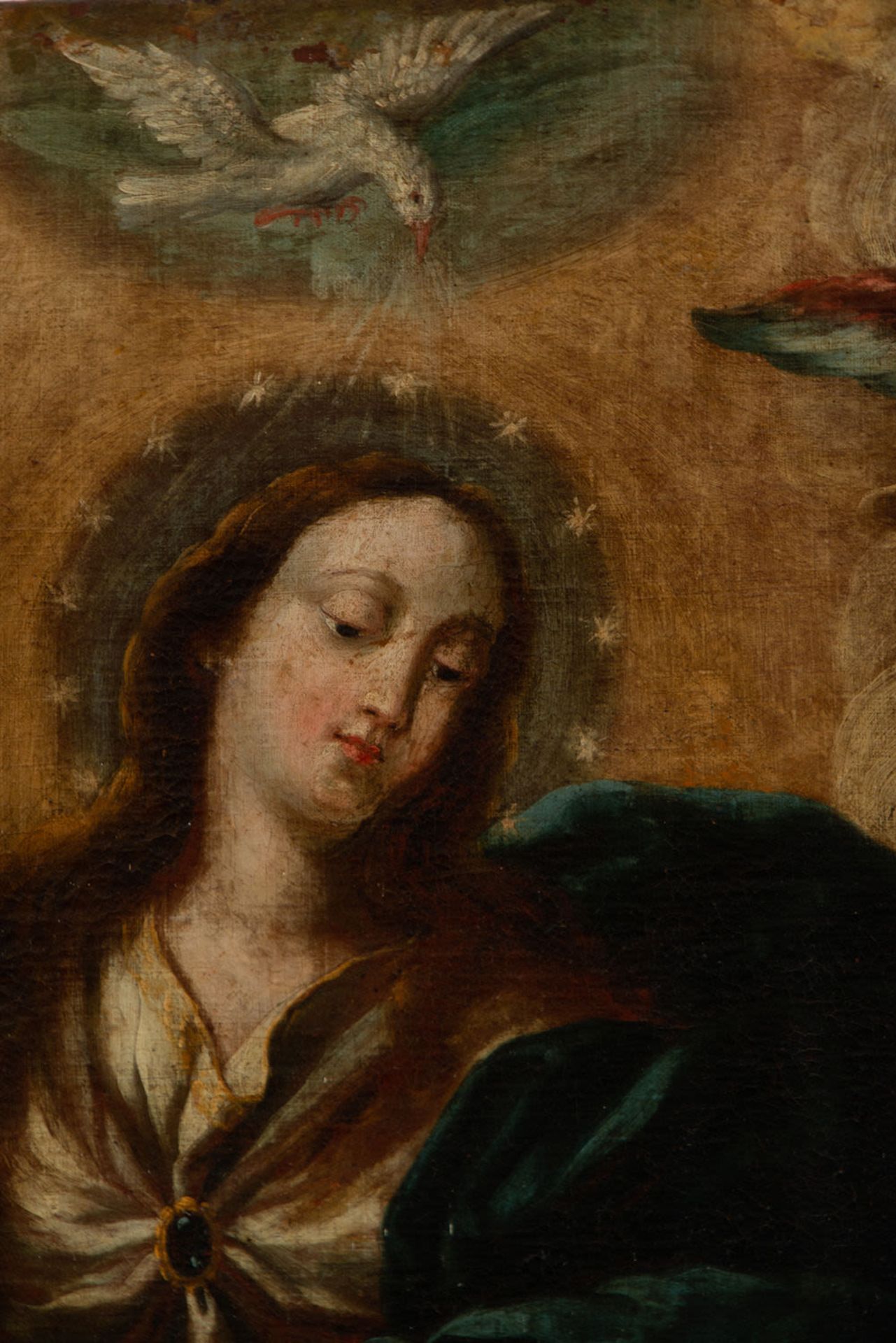 Large Immaculate Virgin, 17th century Madrid school - Image 3 of 6