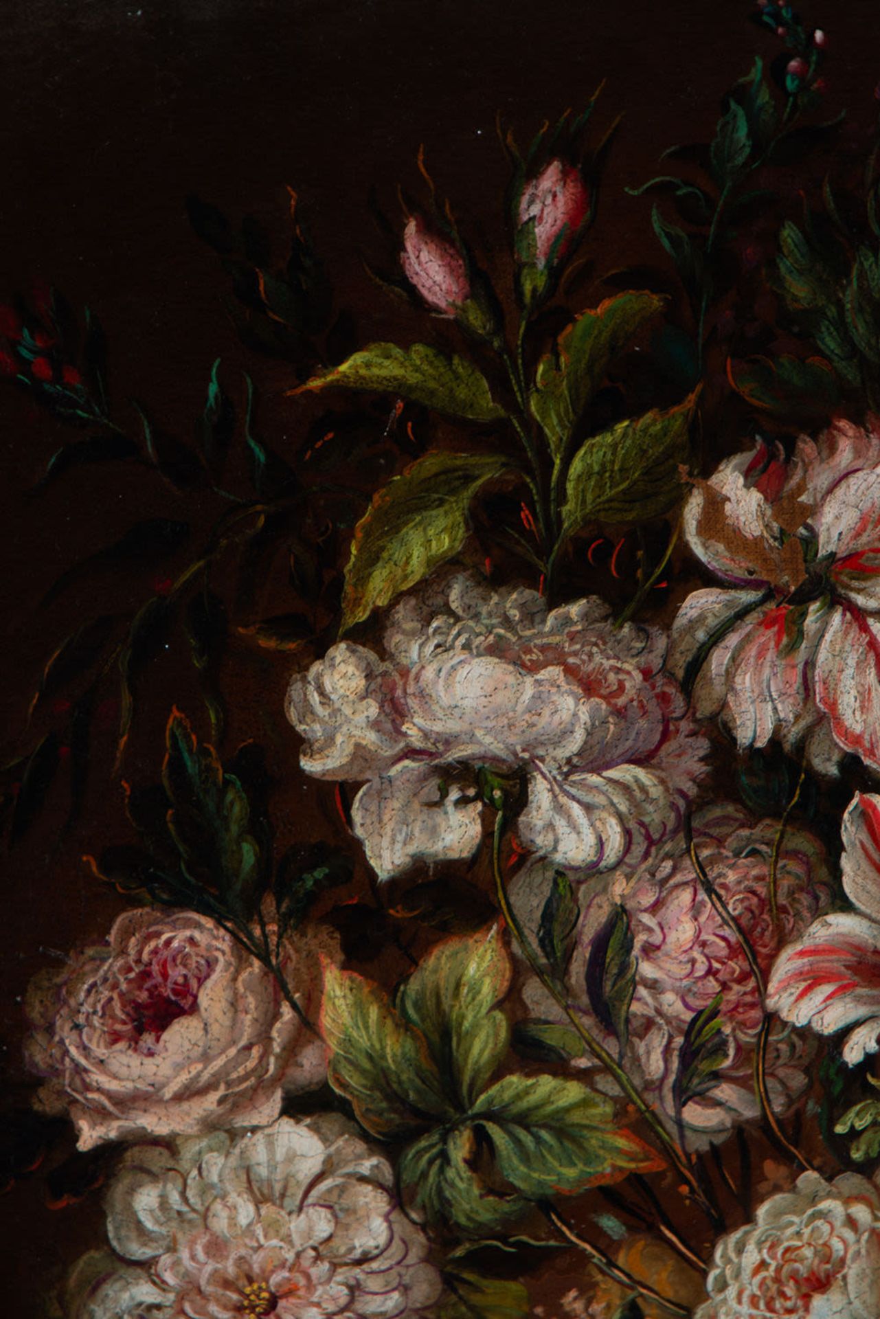 Pair of large still lifes of Flowers, Dutch school of the 17th - 18th century - Image 4 of 20