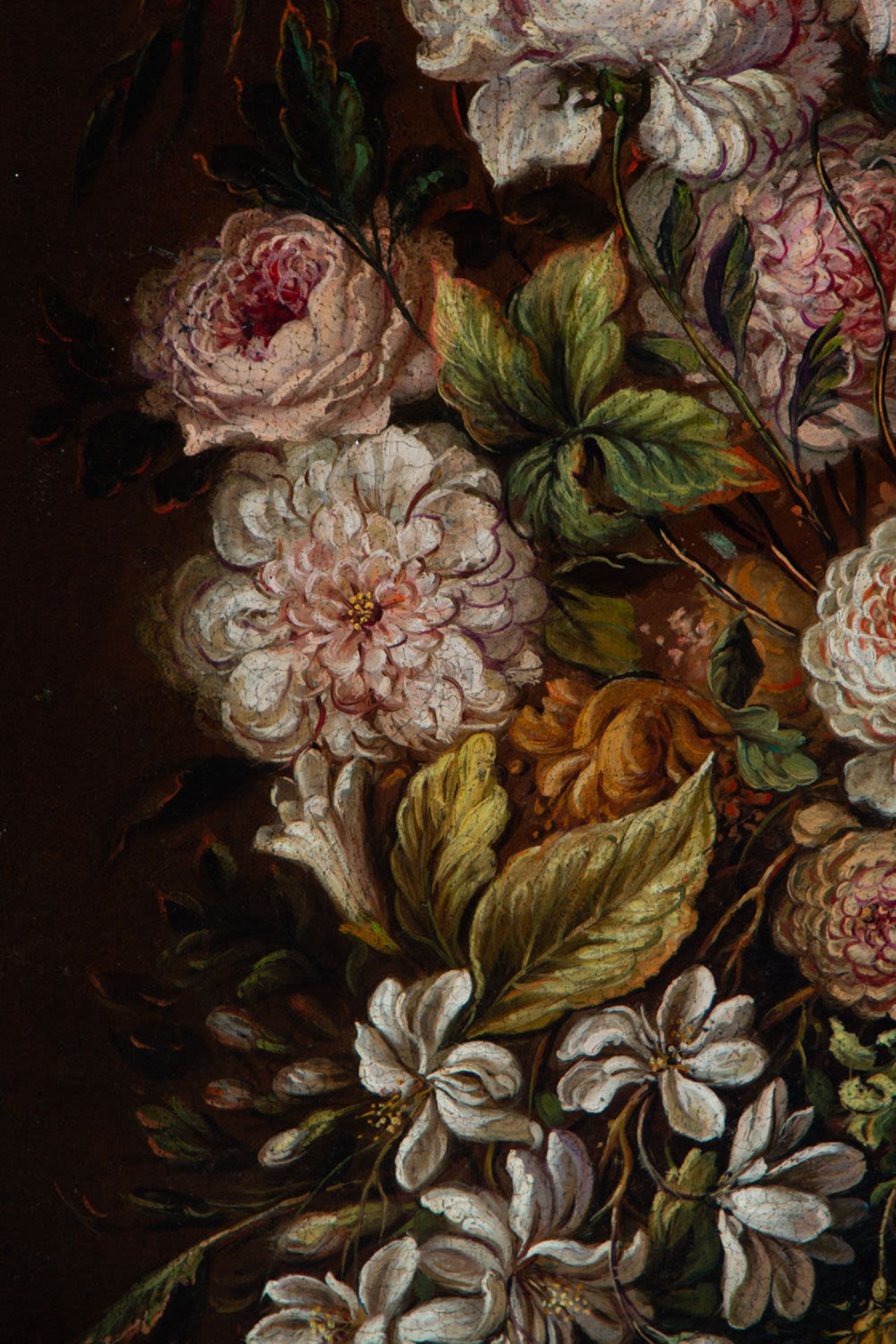 Pair of large still lifes of Flowers, Dutch school of the 17th - 18th century - Image 8 of 20