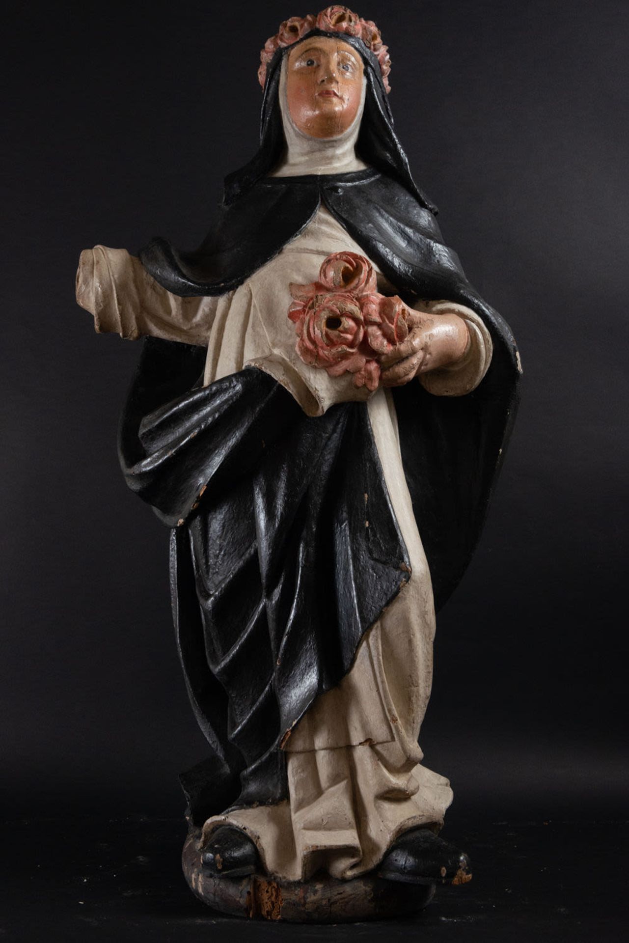 Great Sainte Rosa de Lima, colonial sculpture, Viceregal work of the 18th century