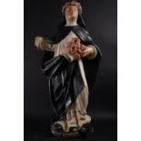 Great Sainte Rosa de Lima, colonial sculpture, Viceregal work of the 18th century