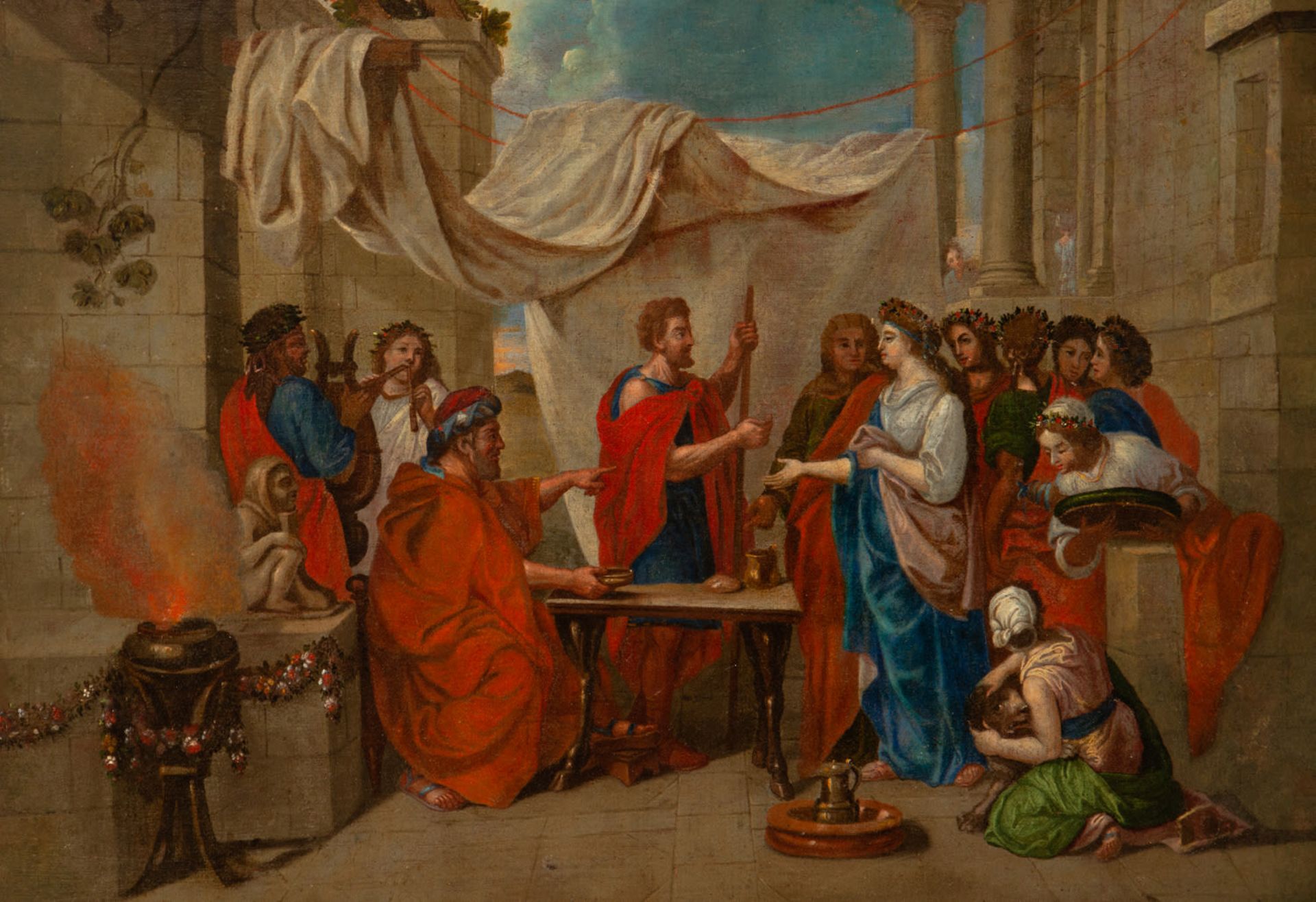 Salome in front of King Herod, 18th century Italian school - Image 2 of 5
