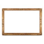 Important Baroque Frame with Carved Corners, 17th century