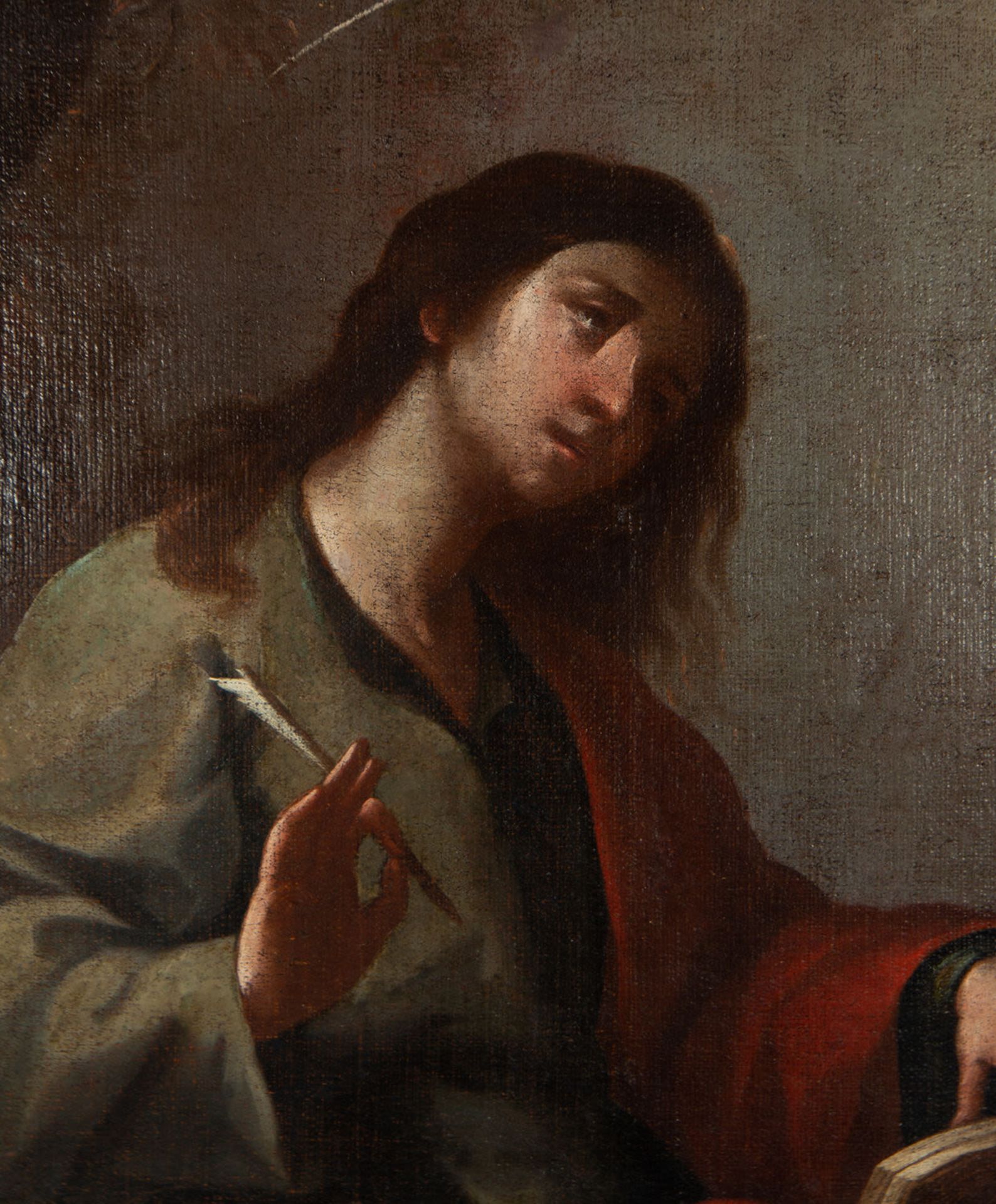 Saint John the Evangelist, 17th century Granada school, circle of Alonso Cano (Granada 1601 - Septem - Image 3 of 7