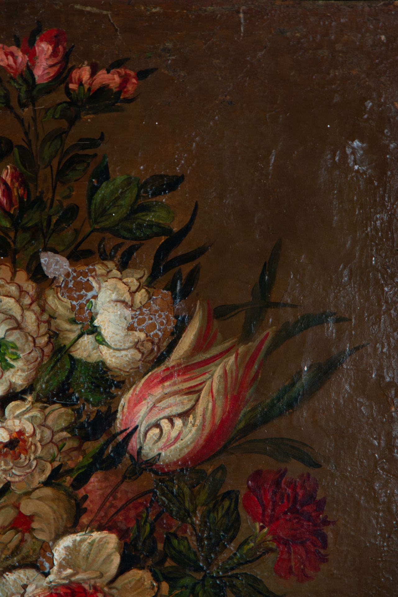 Pair of large still lifes of Flowers, Dutch school of the 17th - 18th century - Image 17 of 20