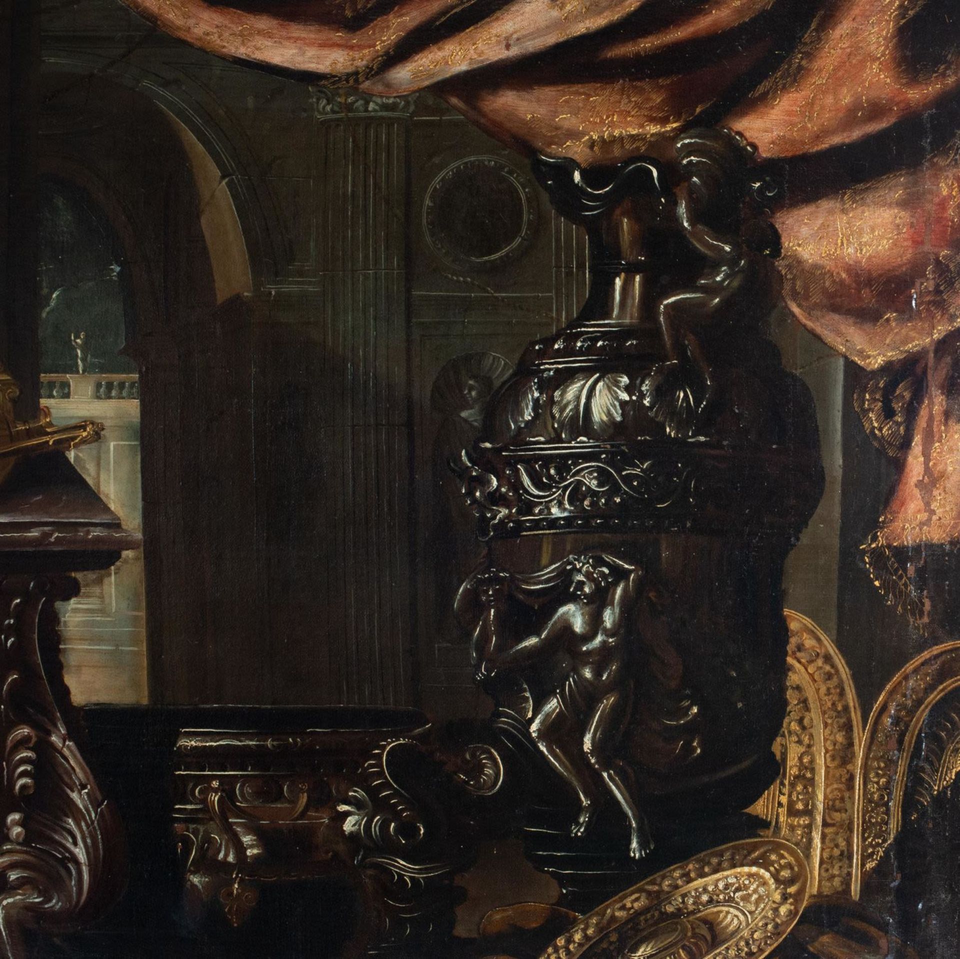 FRANCESCO NOLETTI, CALLED IL MALTESE (VALLETTA C. 1611 - ROME, 1654), LARGE PAIR OF STILL LIFES WITH - Image 9 of 21