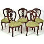 Set of five chairs, 19th century Portuguese work