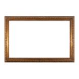 Frame in carved and gilt wood with Gallons of Spanish Baroque style, XIX century
