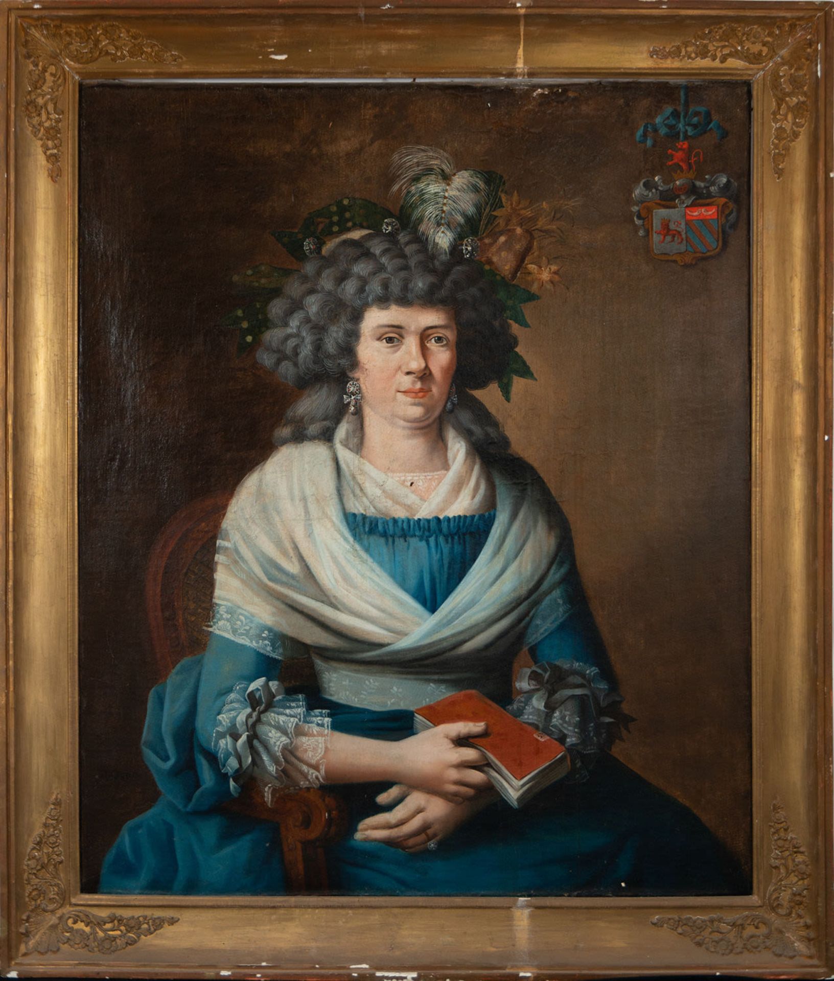 Portrait of Baroness de Baré Comogne, 18th century French school