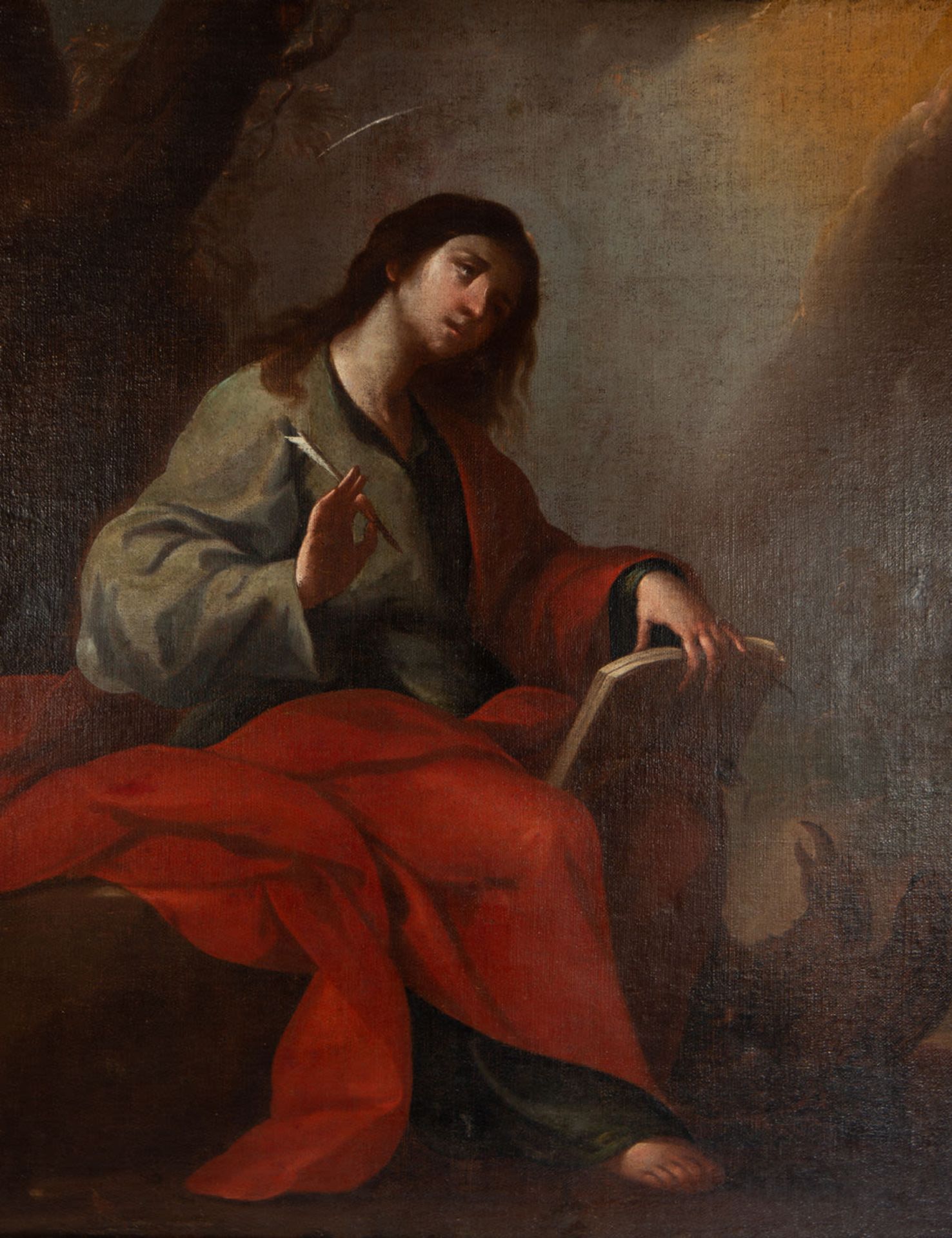 Saint John the Evangelist, 17th century Granada school, circle of Alonso Cano (Granada 1601 - Septem - Image 2 of 7