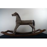 Rare Horse Toy in polychrome wood, 18th century