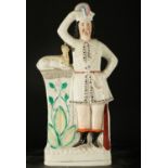 Persian officer in English porcelain, 19th century