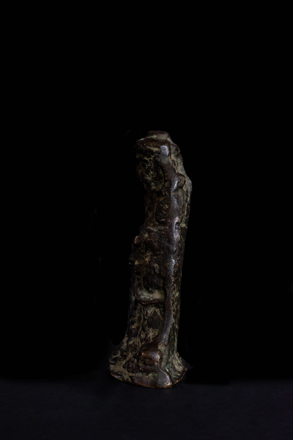 Druid or Chess figure in solid bronze, European Nordic or Celticor Viking school, possibly 14th - 15 - Image 3 of 4
