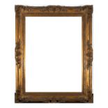 French Louis XV style frame in wood and gilt trim, late 19th century