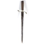 French Dagger in Bronze and Wood, 18th century