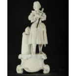 Joan of Arc in biscuit porcelain, 19th century
