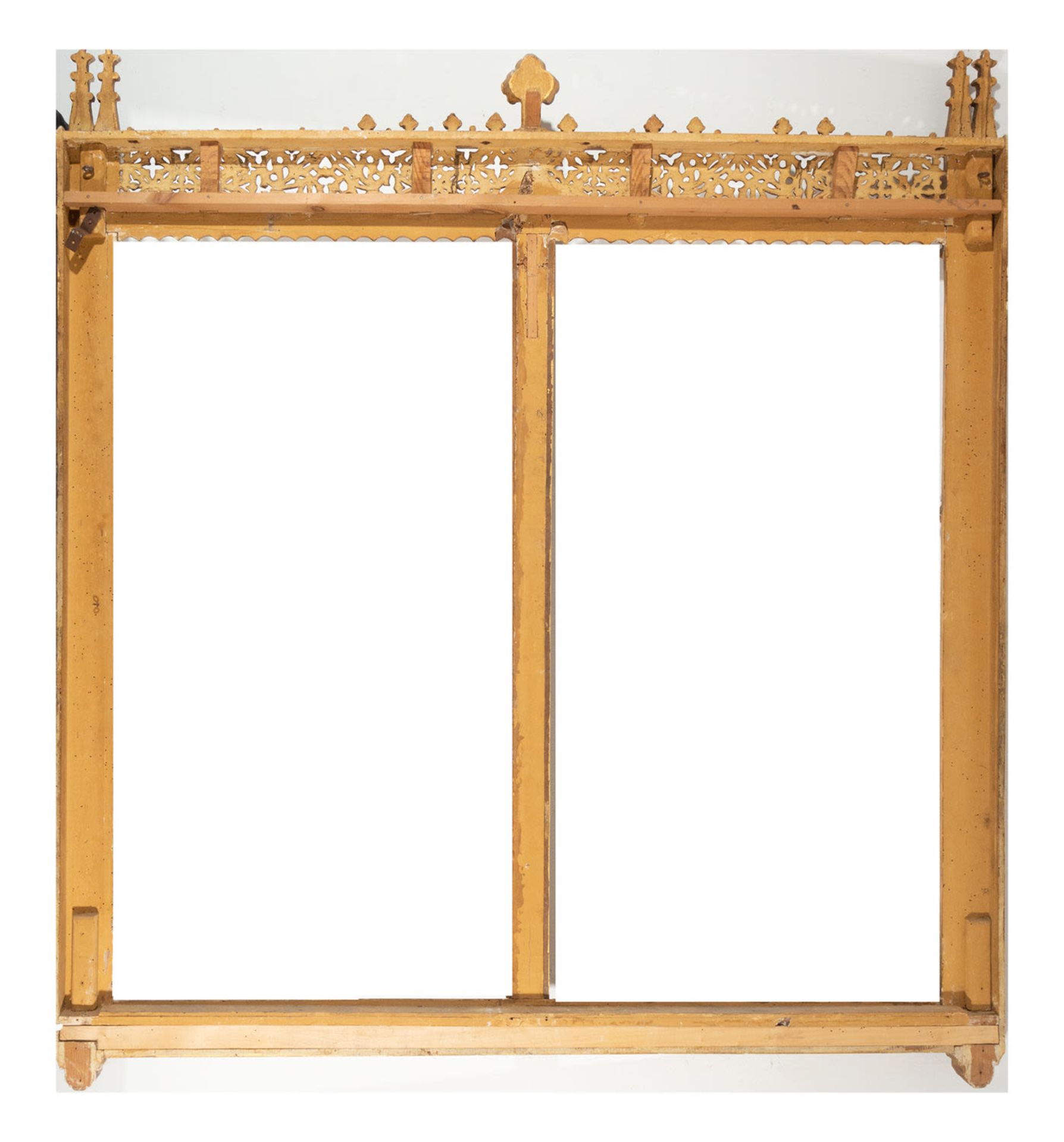 Neo-Gothic diptych type frame in gilded wood, XIX century - Bild 2 aus 2