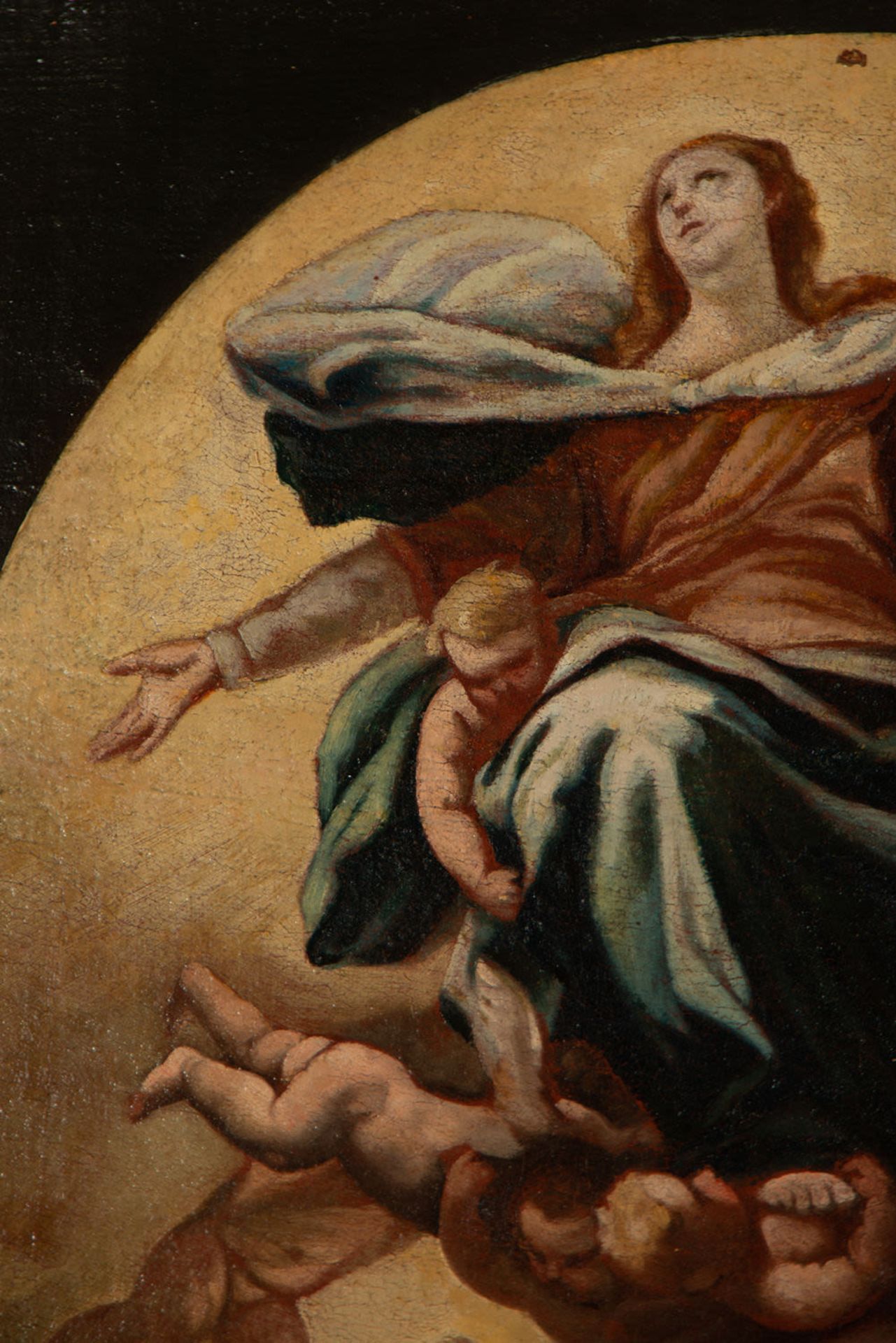 The Ascension of the Virgin, Italian school of the XVII - XVIII century - Image 8 of 13