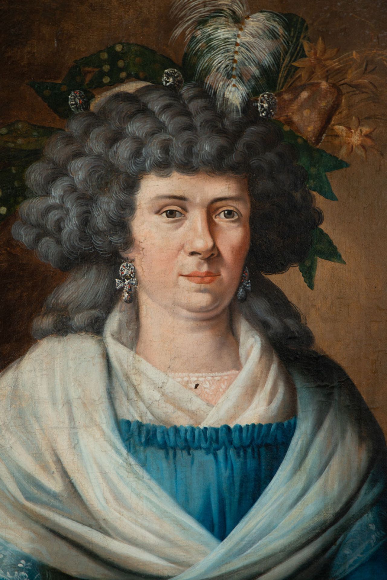 Portrait of Baroness de Baré Comogne, 18th century French school - Bild 3 aus 6