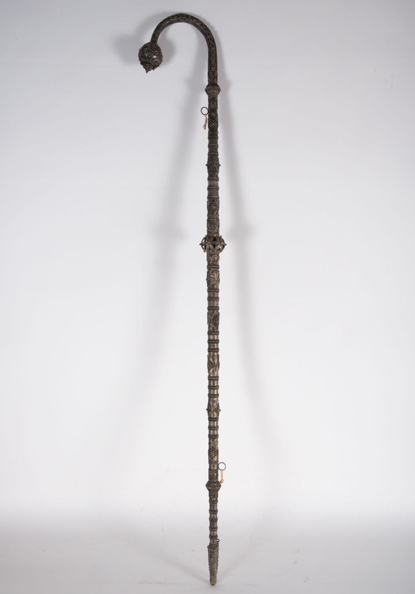 Indonesian Ceremonial Silver Pipe, 19th Century - Image 5 of 8