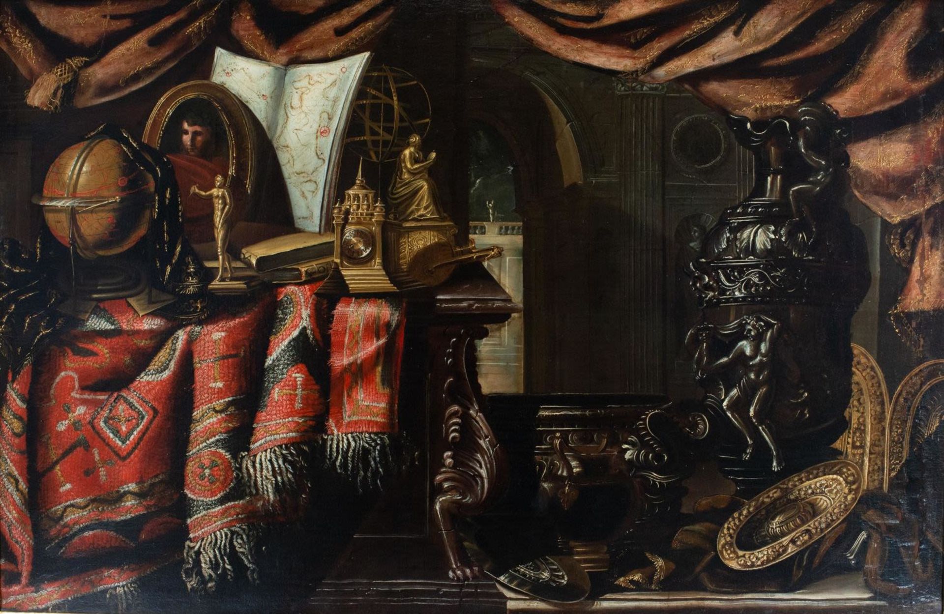 FRANCESCO NOLETTI, CALLED IL MALTESE (VALLETTA C. 1611 - ROME, 1654), LARGE PAIR OF STILL LIFES WITH - Image 6 of 21