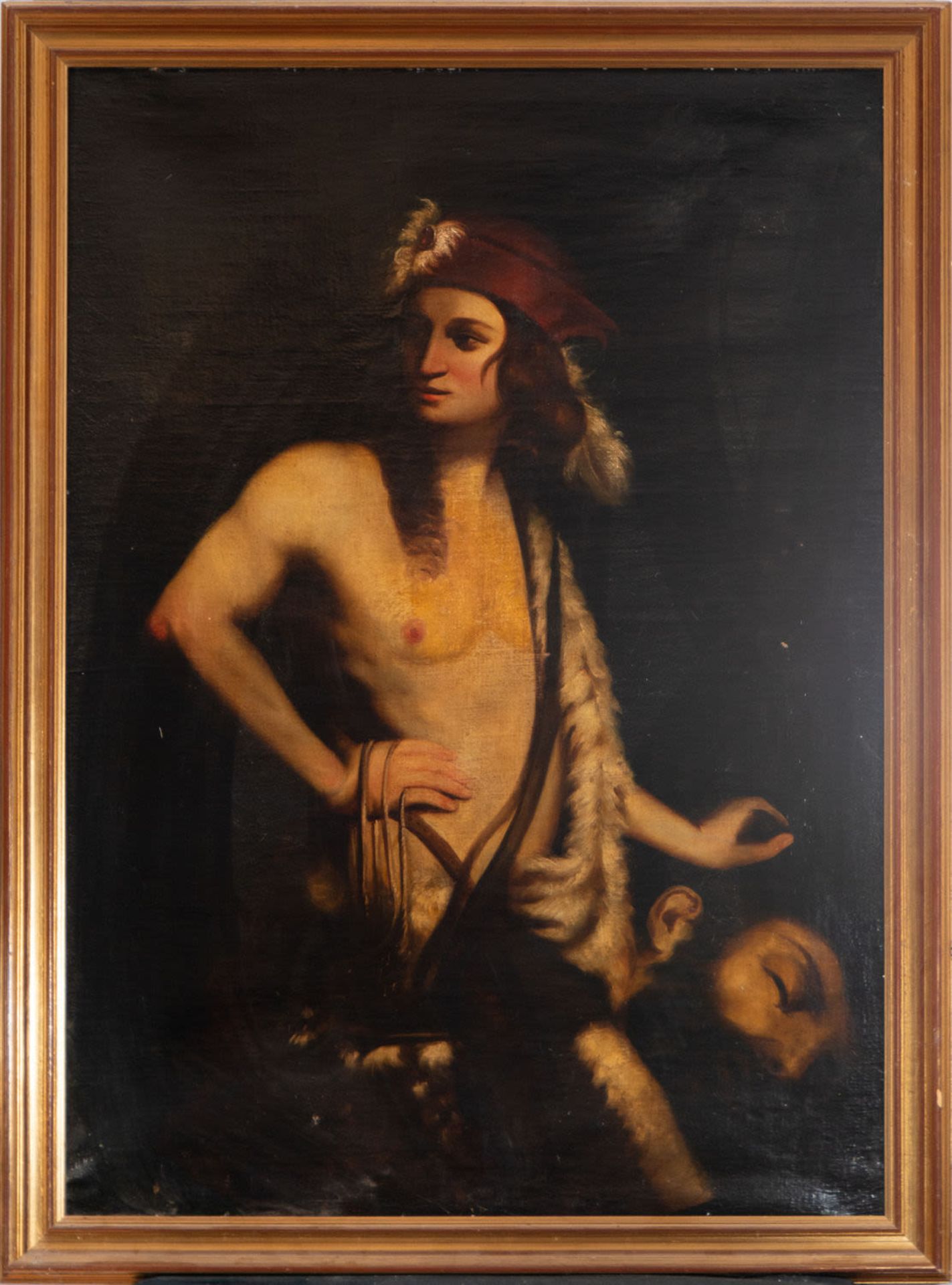 David with the Head of Goliath, 18th century Italian school