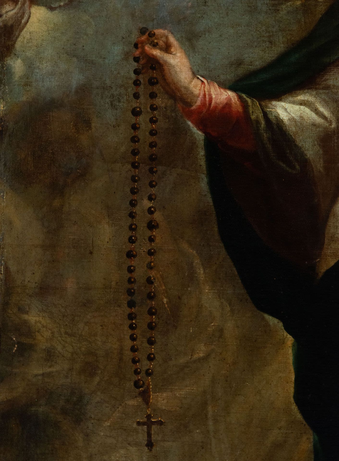 Exceptional Virgin of the Rosary, in the manner of Juan de Espinal, Sevillian school of the 18th cen - Image 9 of 10