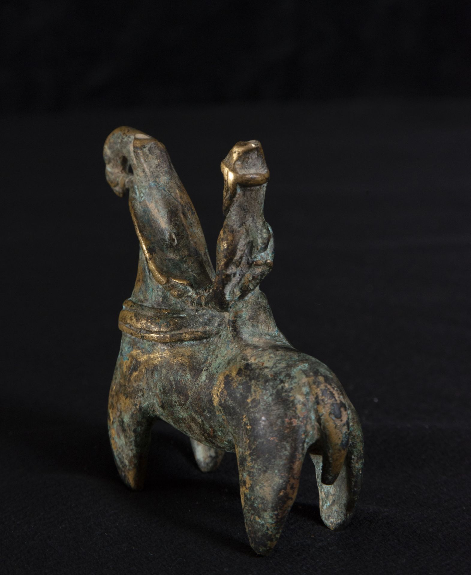 African bronze horse rider, Niger, 18th - 19th centuries - Image 3 of 4