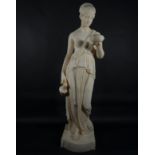 Large Decorative Italian Venus in carved Italian Alabaster for interior decoration, 20th century