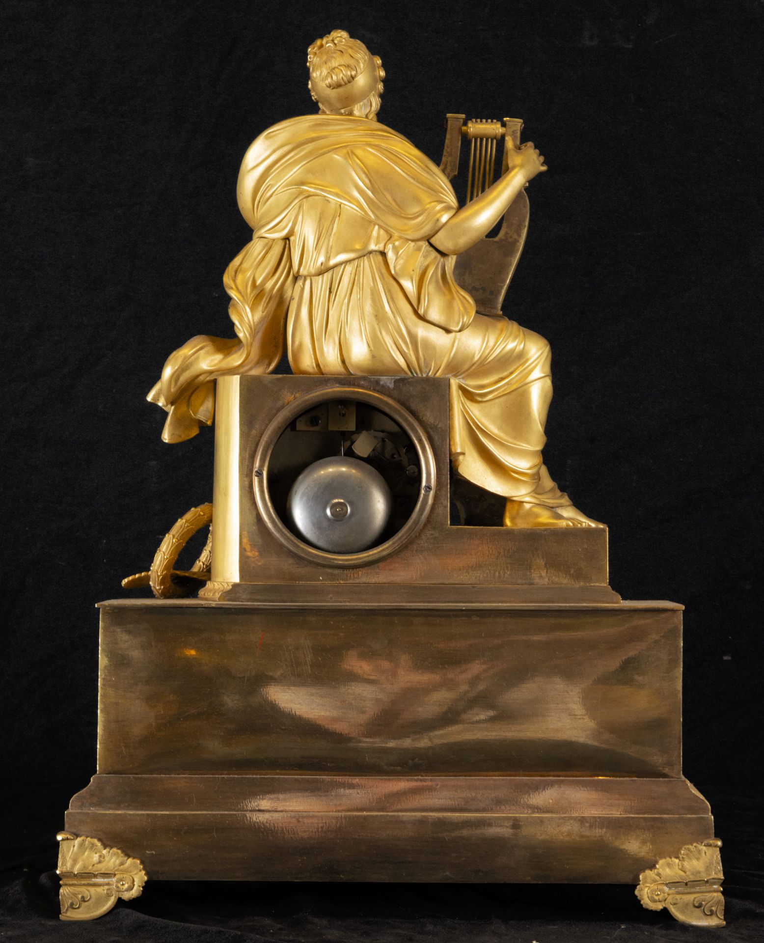 Important French Empire period table clock, early 19th century, in mercury gilt bronze - Image 5 of 6